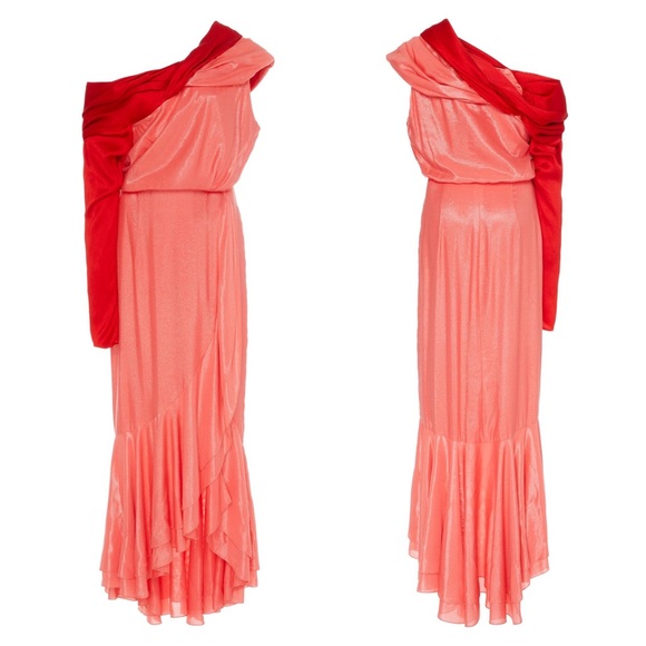 NWT Hellessy Eden Asymmetric Drape Gown - Picture 5 of 16